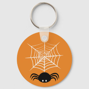 Halloween Spider Web  Key Ring