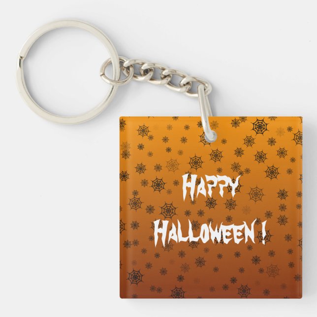 Halloween Spider Web Key Ring (Front)