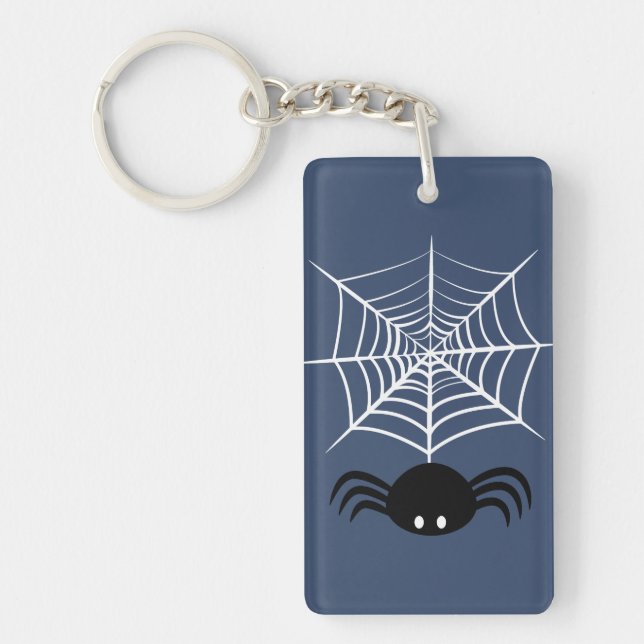 Halloween Spider Web  Key Ring (Front)