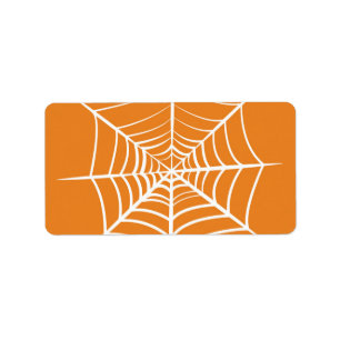 Halloween Spider Web  Label