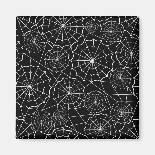 halloween spider web magnet (Front)