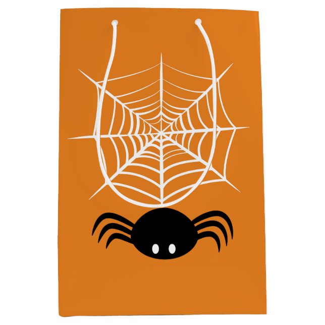 Halloween Spider Web  Medium Gift Bag (Front)