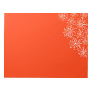 Halloween Spider Web Notepad