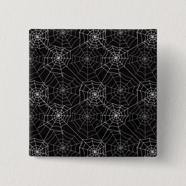 Halloween Spider Web Pattern | Button (Front)