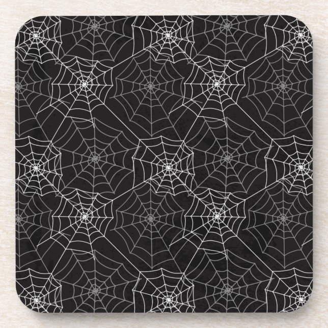 Halloween Spider Web Pattern | Coaster (Front)