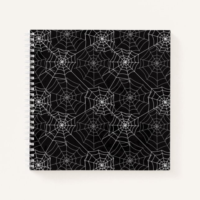 Halloween Spider Web Pattern | Notebook (Front)