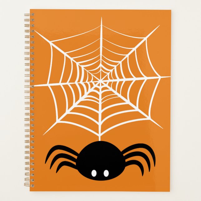 Halloween Spider Web  Planner (Front)
