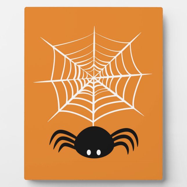 Halloween Spider Web  Plaque (Front)