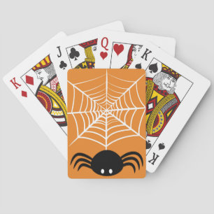 Halloween Spider Web Playing Cards
