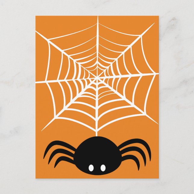 Halloween Spider Web Postcard (Front)