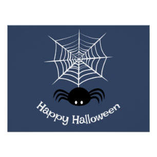 Halloween Spider Web  Poster