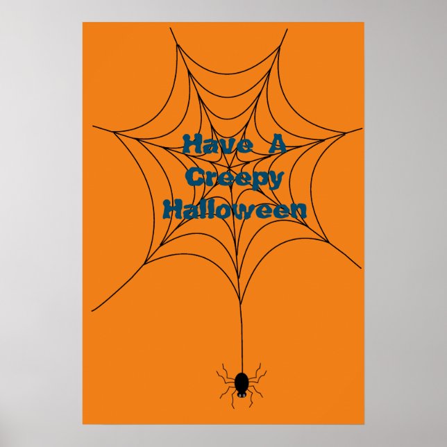 Halloween spider web poster (Front)