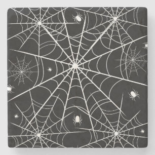 Halloween Spider Web Stone Coaster