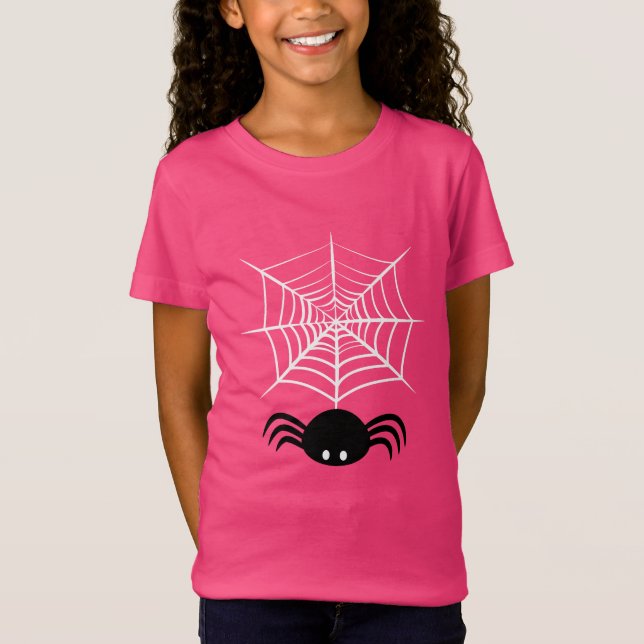 Halloween Spider Web  T-Shirt (Front)