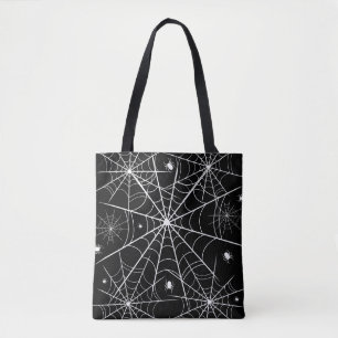Halloween Spider Web Tote Bag