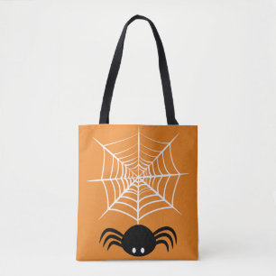 Halloween Spider Web Tote Bag