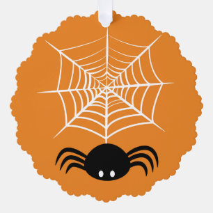 Halloween Spider Web Tree Decoration Card