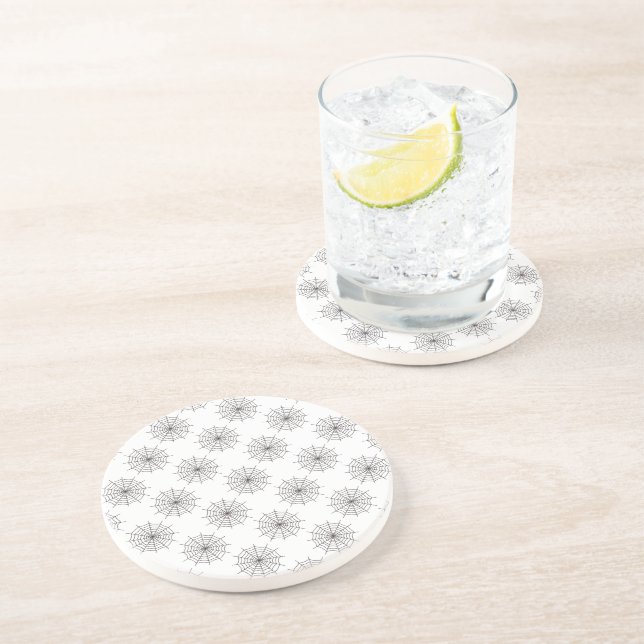 Halloween, Spider Web, Trick Or Treat, Boo Coaster (Side)