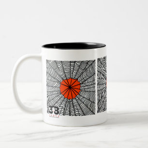 Halloween Spider Web Two-Tone Coffee Mug