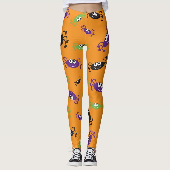 Halloween Spiders (2) Leggings (Front)