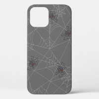 Halloween spiders web and pumpkins