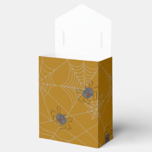 Halloween spiders web and pumpkins   favour box