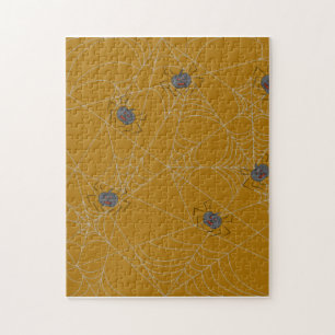 Halloween spiders web and pumpkins  jigsaw puzzle