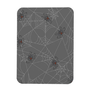 Halloween spiders web and pumpkins  magnet