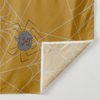 Halloween spiders web and pumpkins