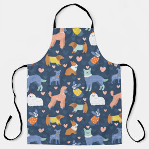 Halloween Spiders Web: Seamless Pattern Apron