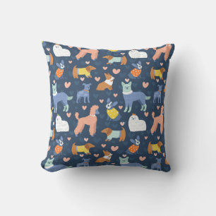 Halloween Spiders Web: Seamless Pattern Cushion