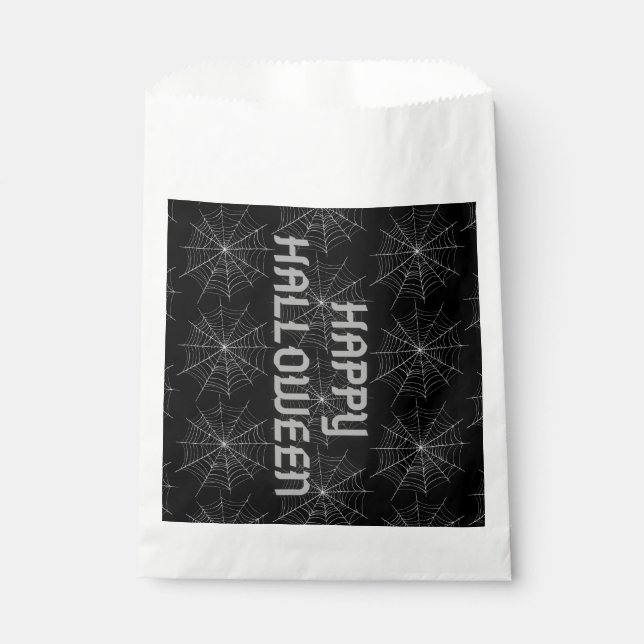 Halloween Spiderweb Favour Bags (Front)