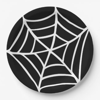 Halloween Spiderweb Paper Plate