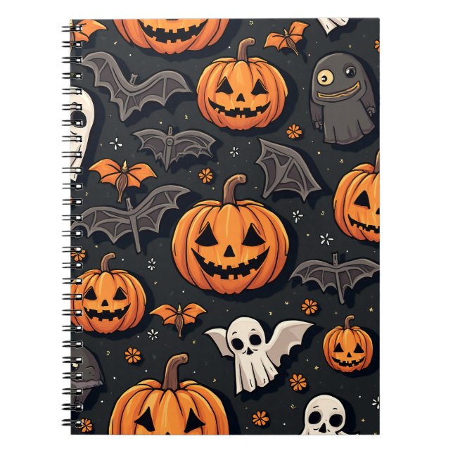 Halloween Spiral Photo Notebook (Front)