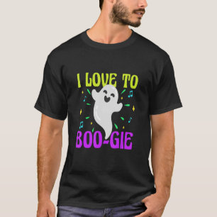 Halloween Spirit I Love To Boo Gie Joke Costume Fu T-Shirt