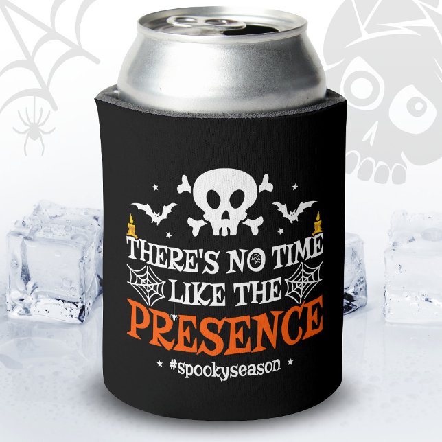 Halloween Spirit Skull Crossbones Funny Halloween Can Cooler (Creator Uploaded)