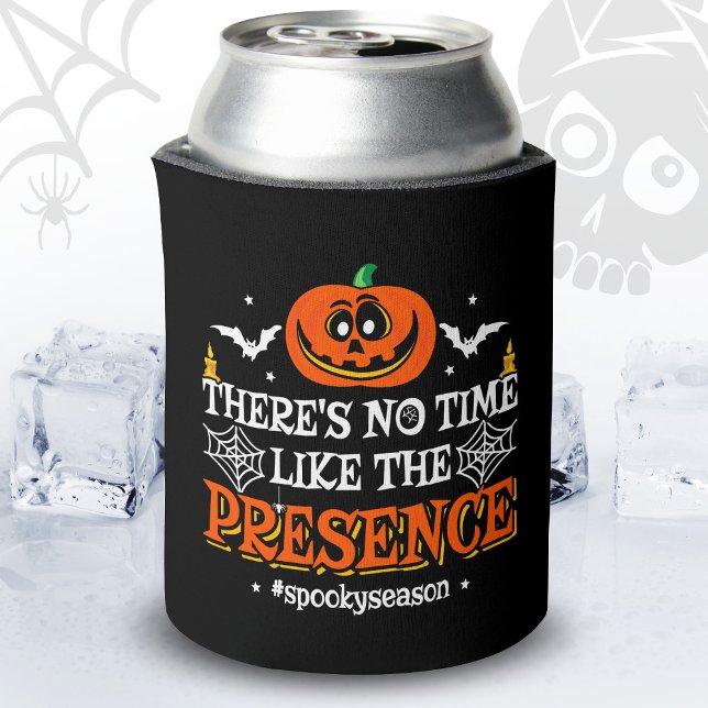 Halloween Spirit Spooky Pumpkin Funny Halloween Can Cooler (Creator Uploaded)