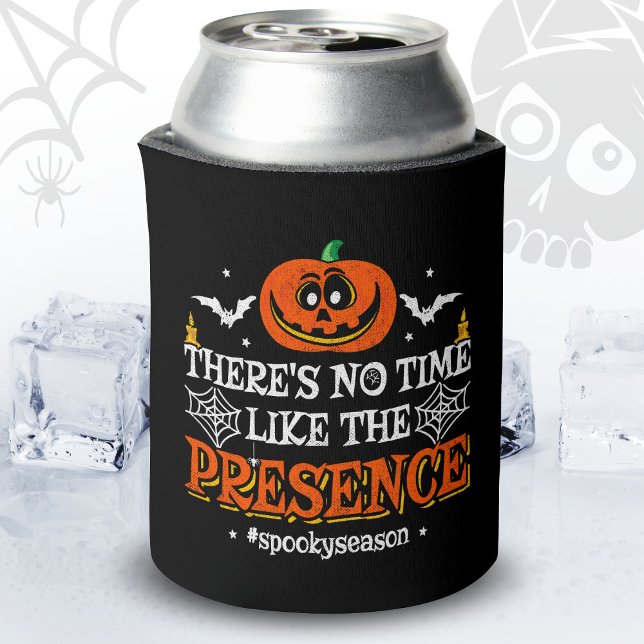 Halloween Spirit Spooky Pumpkin Funny Halloween Can Cooler (Creator Uploaded)