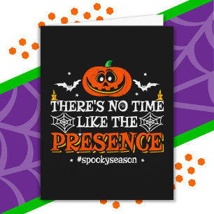 Halloween Spirit Spooky Pumpkin Funny Halloween Card