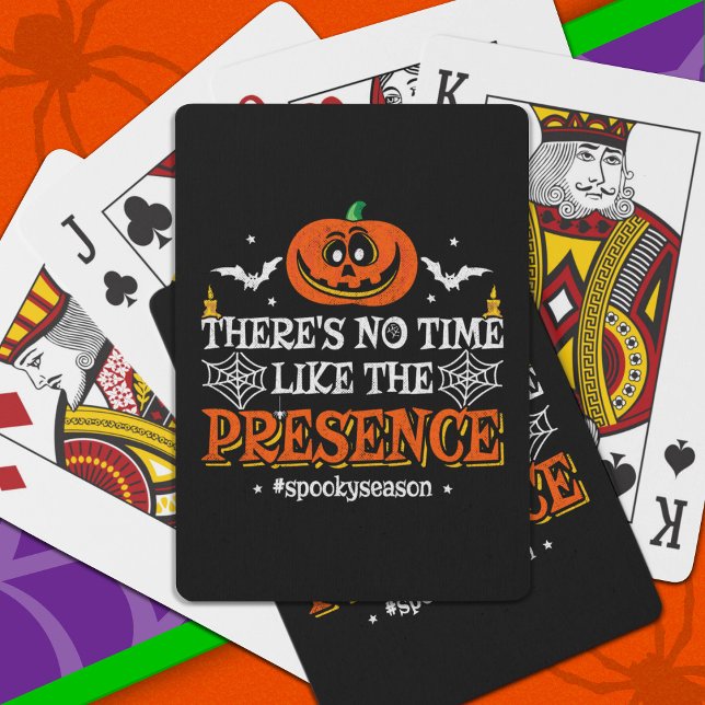Halloween Spirit Spooky Pumpkin Funny Halloween Playing Cards (Creator Uploaded)