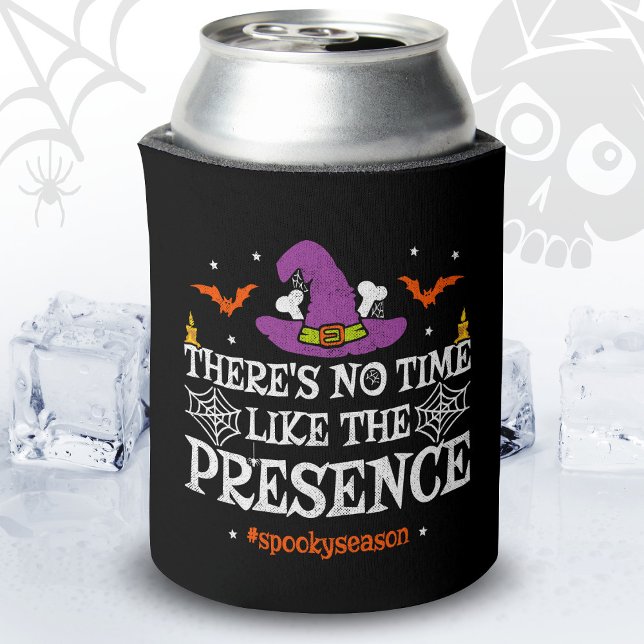 Halloween Spirit Spooky Witch Hat Funny Halloween Can Cooler (Creator Uploaded)
