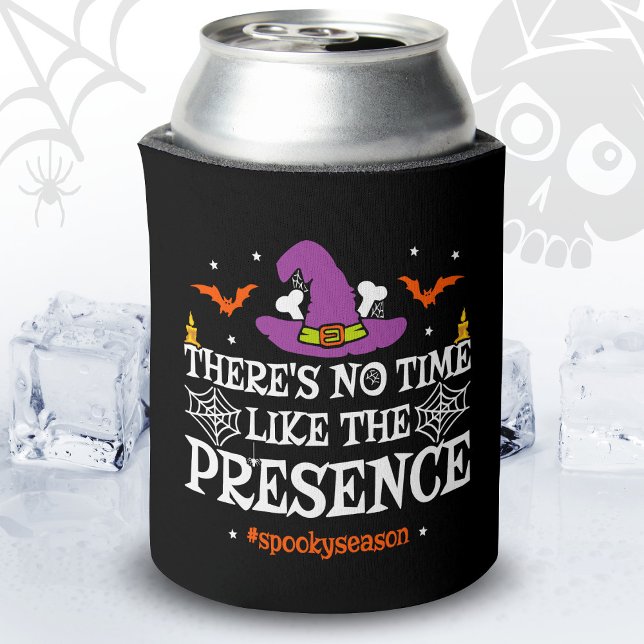 Halloween Spirit Spooky Witch Hat Funny Halloween Can Cooler (Creator Uploaded)