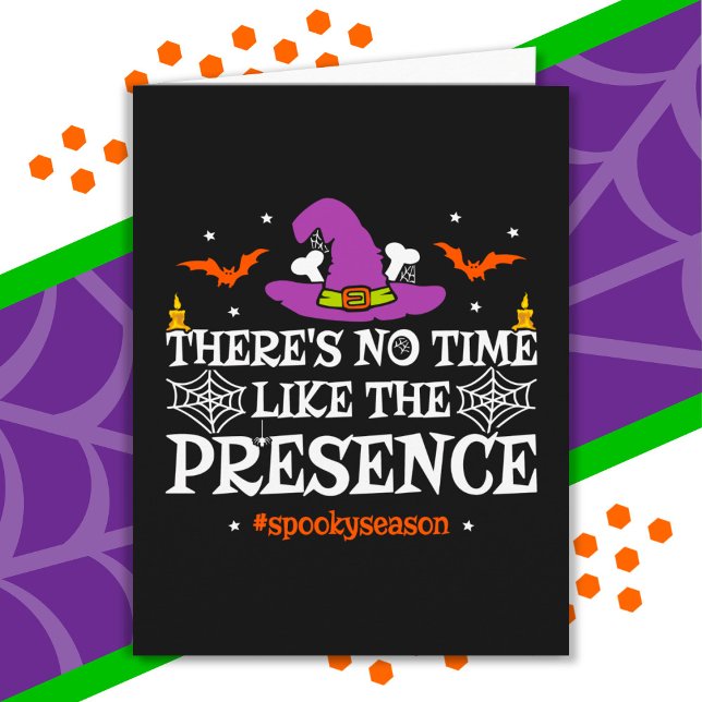 Halloween Spirit Spooky Witch Hat Funny Halloween Card (Creator Uploaded)