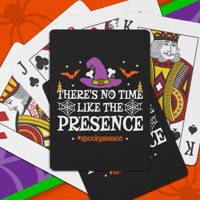 Halloween Spirit Spooky Witch Hat Funny Halloween Playing Cards (Creator Uploaded)