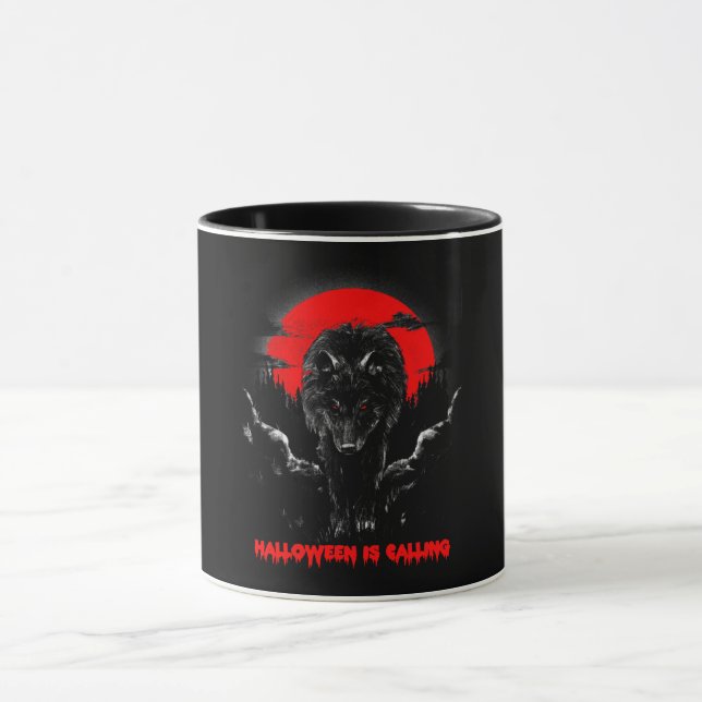 Halloween Spirit Wolf 2026 Mug (Center)