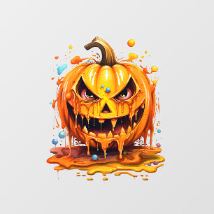 Halloween splash colour pumpkin