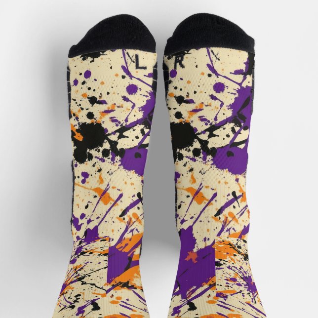 Halloween Splatter  Socks (Top)