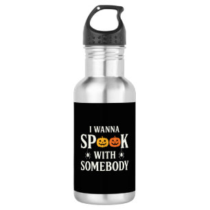 Halloween Spook Somebody Pumpkin Spider SVG 532 Ml Water Bottle