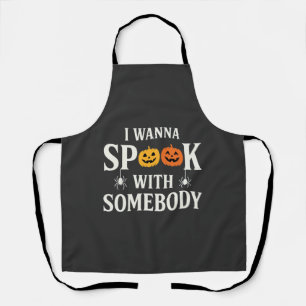 Halloween Spook Somebody Pumpkin Spider SVG Apron