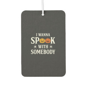 Halloween Spook Somebody Pumpkin Spider SVG Car Air Freshener